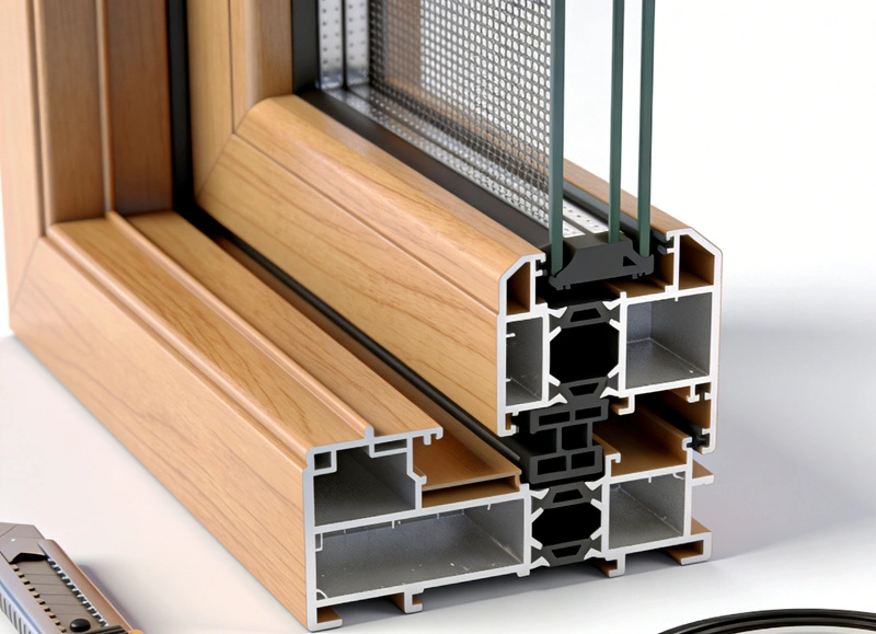 Absque Fenestra & Door Profile extrusionem Machina